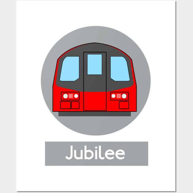 London Underground Subway Jubilee Wall Art by 2createstuff